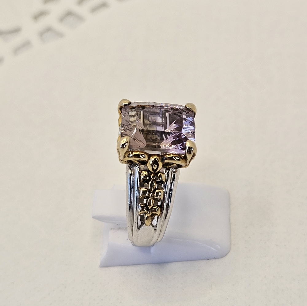 Rare Victoria Wieck Ametrine Ring Sterling Silver & 14k Size 7! - Picture 8 of 10